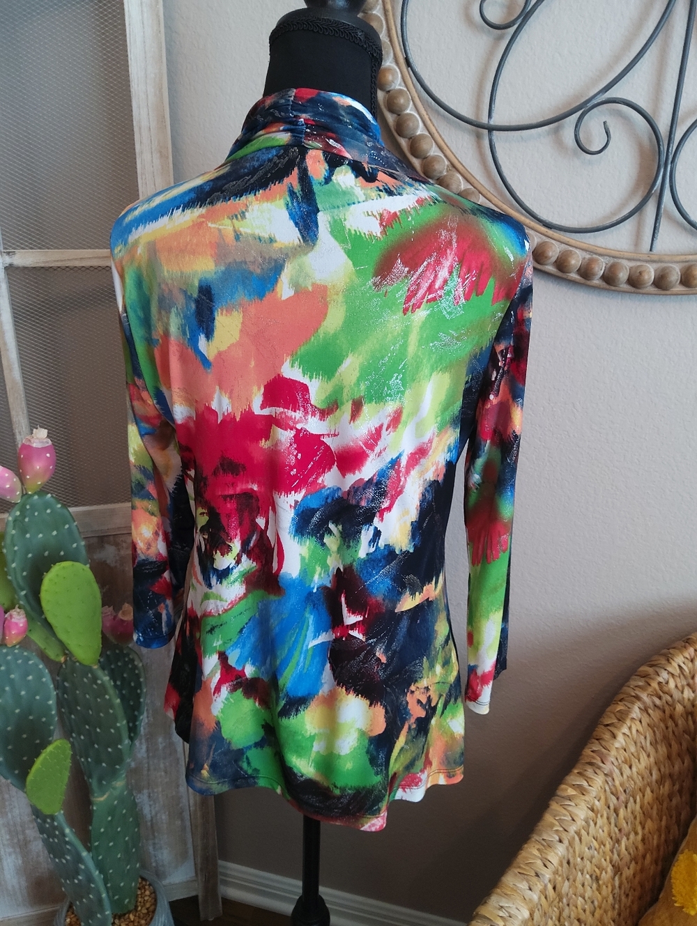 Peter Nygård Multicolor Abstract Drape Cardigan - Picture 5 of 9